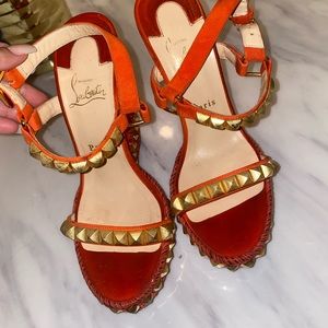 Christian loubotin wedges